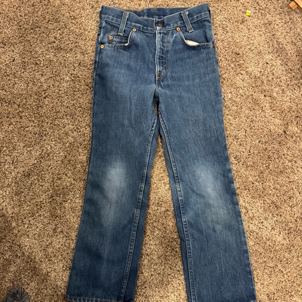 Levi’s Orange Tab Youth Bootcut Jeans Vintage Y2K Medium Wash Boys 12